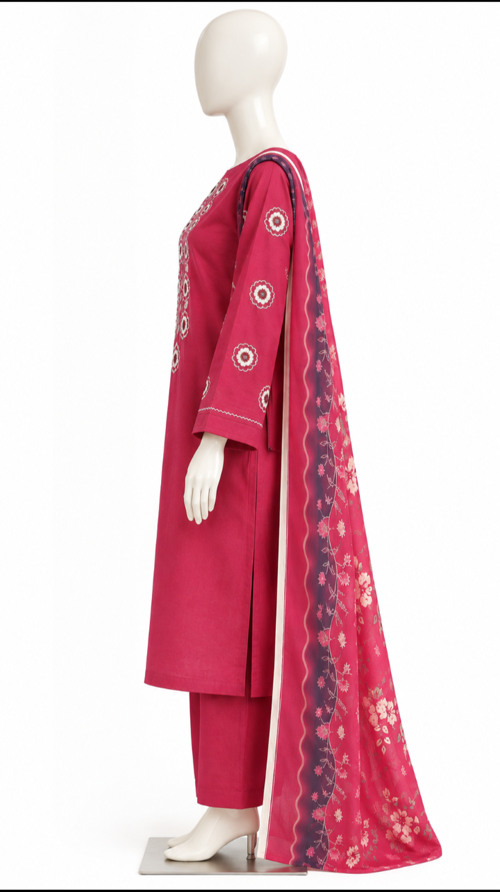 "Royal Touch Regal Aura" (HAND EMBROIDERED). - Image 2