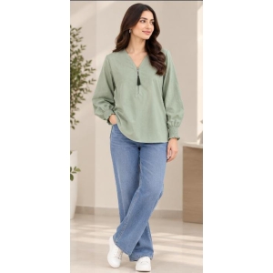 Sage Green Cotton Shirt